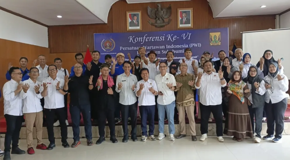 Konferensi VI PWI Kabupaten Sukabumi Dorong Pers Profesional Kawal Pembangunan Daerah