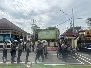 Sat Samapta Polres Grobogan Latihan Dalmas Meski Berpuasa