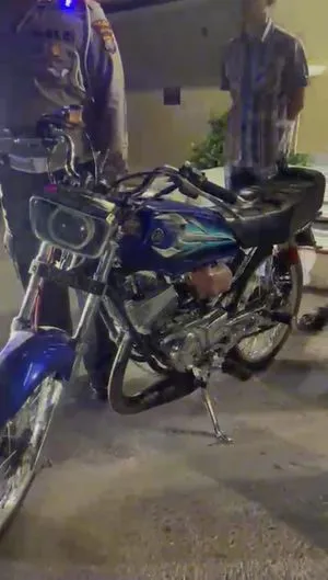 Satlantas Polres Toba Amankan Dua Motor Balap Liar di Porsea