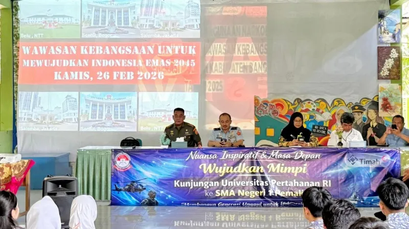 PT Timah Fasilitasi Kunjungan Universitas Pertahanan ke SMAN 1 Pemali