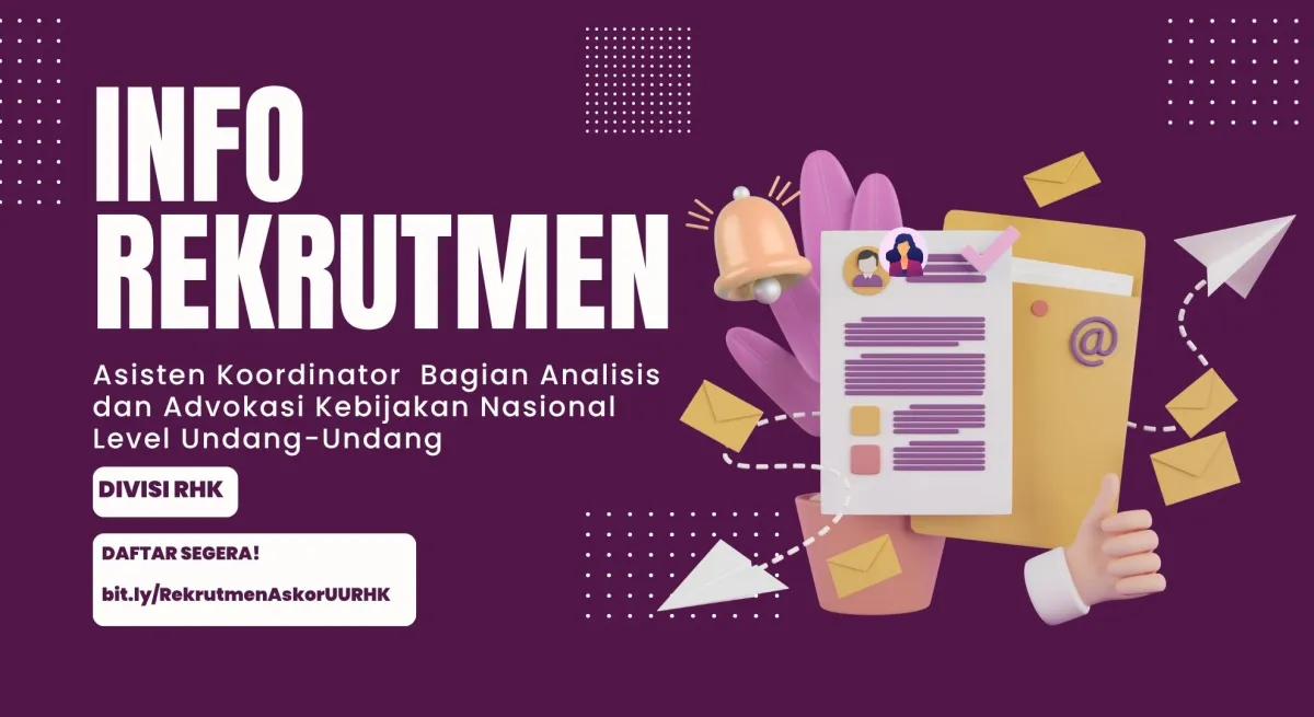 Komnas Perempuan Buka Lowongan Asisten Koordinator Kebijakan Nasional