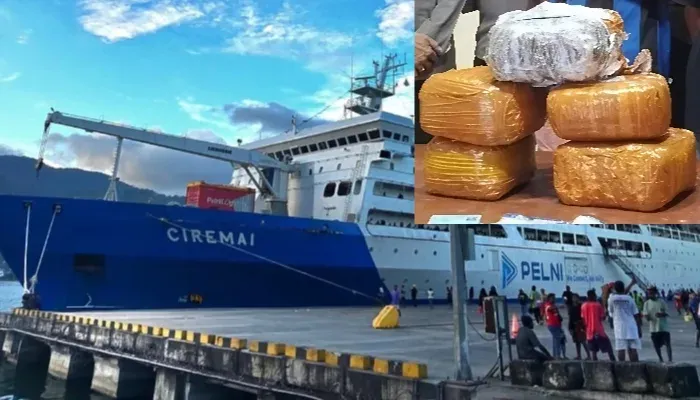 Dua Penumpang KM Ciremai Dibekuk Usai Sembunyikan 6 Kg Ganja di Kardus Snack