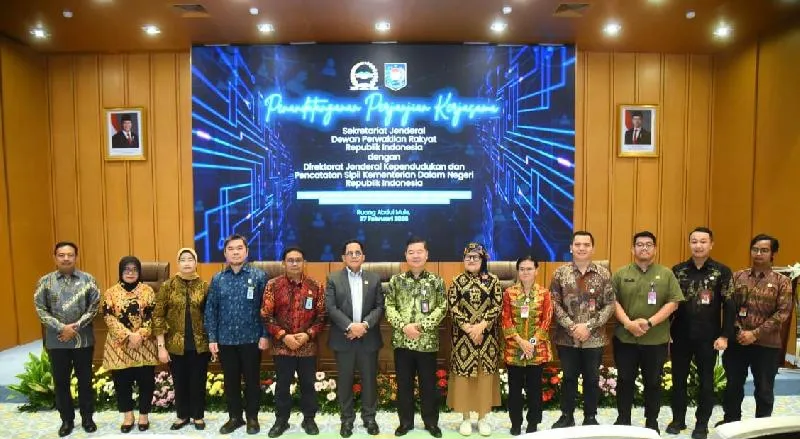 DPR RI dan Kemendagri Tanda Tangani Kerja Sama Pemanfaatan Data Kependudukan