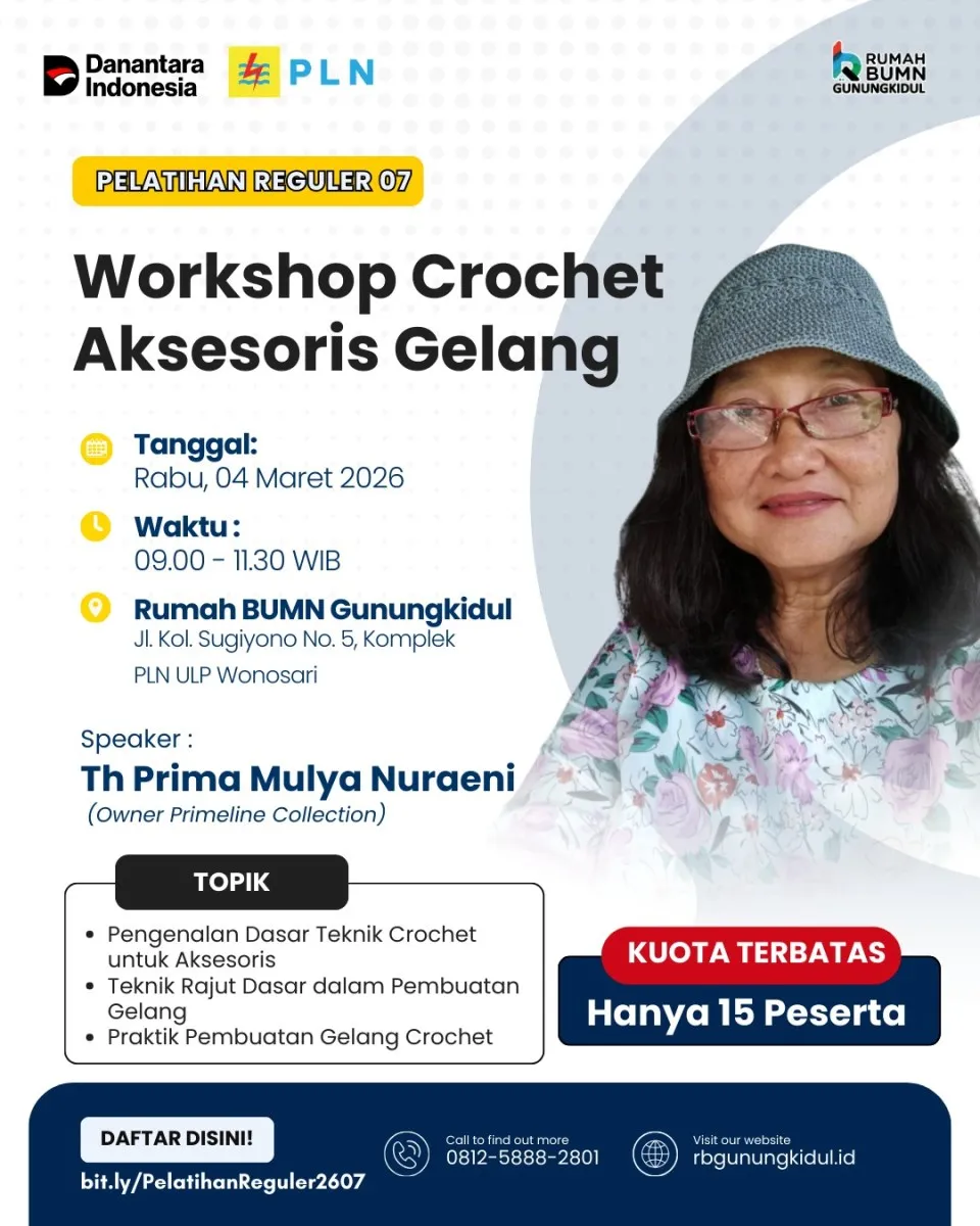 Workshop Crochet Aksesoris: Peluang Keterampilan dan Wirausaha di Gunungkidul