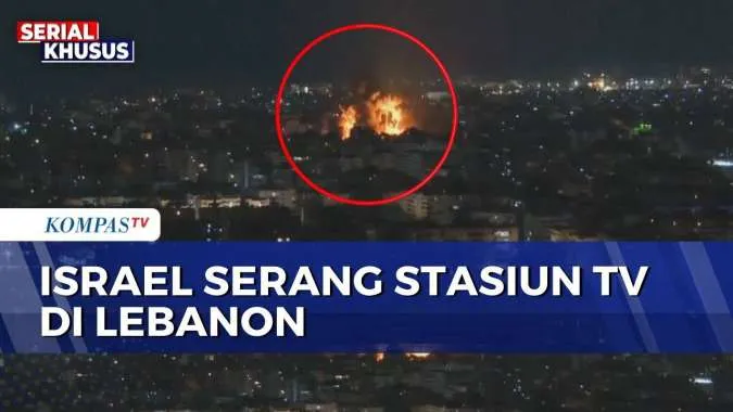 Serangan Militer Israel Hancurkan Studio TV Al-Manar di Beirut