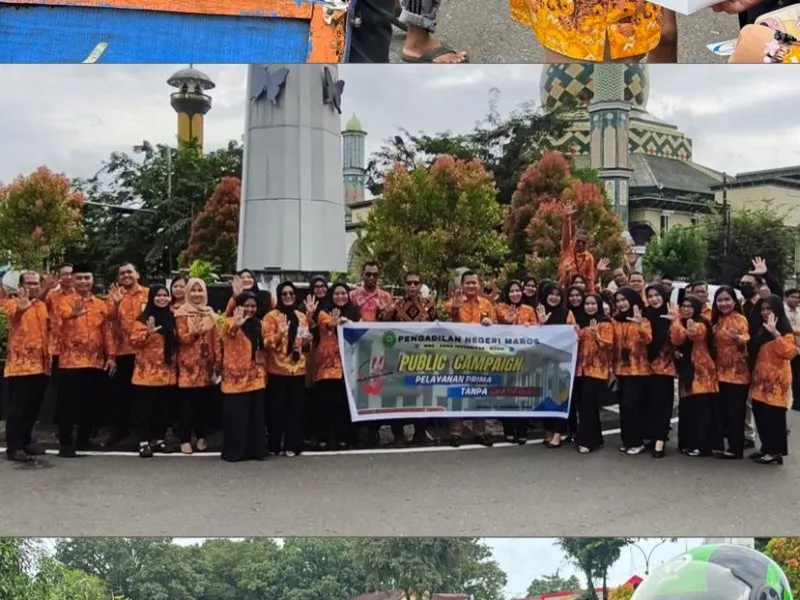 PN Maros Luncurkan Kampanye Pelayanan Prima Tanpa Gratifikasi