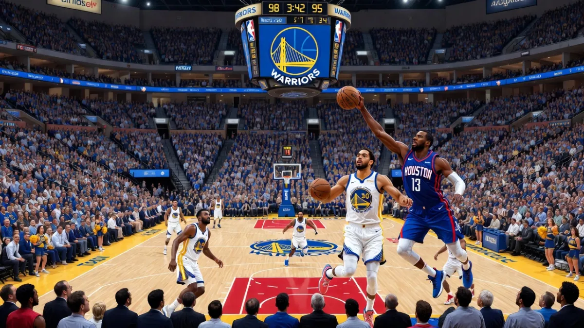 Warriors Raih Kemenangan Dramatis atas Rockets 115-113 di Overtime
