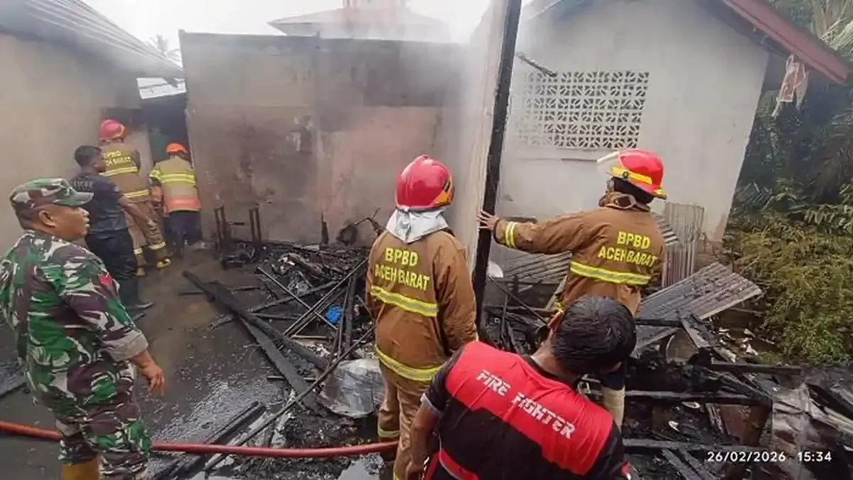 Kebakaran Rumah di Ranup Dong, Kerugian Capai Rp250 Juta