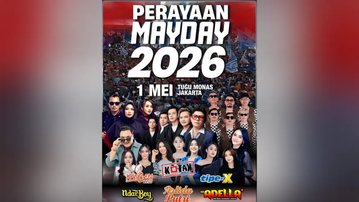 Konser Gratis May Day 2026 Siap Guncang Monas
