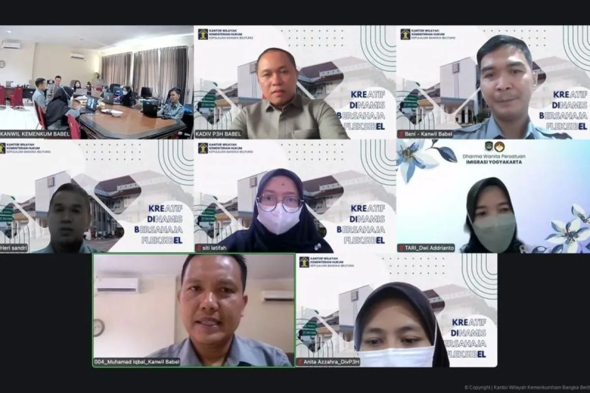 Kemenkum Babel Tingkatkan Kualitas Regulasi Daerah Melalui Rapat Evaluasi