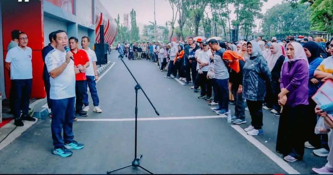 ASN Karawang Gelar Senam dan Cek Kesehatan Rutin untuk Tingkatkan Kebugaran