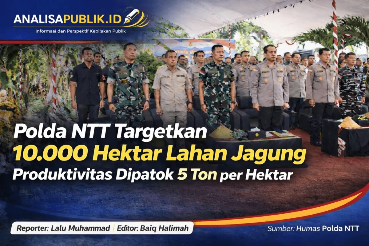 Polda NTT Targetkan Penanaman 10.000 Hektar Jagung untuk Ketahanan Pangan