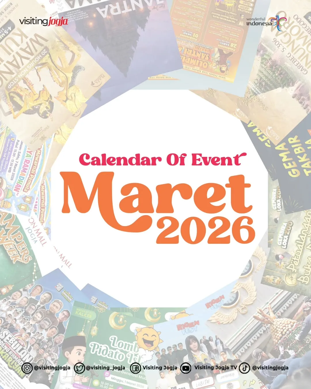 Rangkaian Acara Maret 2026 Perkuat Pariwisata Yogyakarta