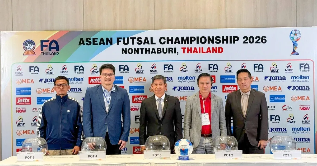Vietnam Bergabung di Grup A Bersama Thailand di Kejuaraan Futsal Asia Tenggara 2026