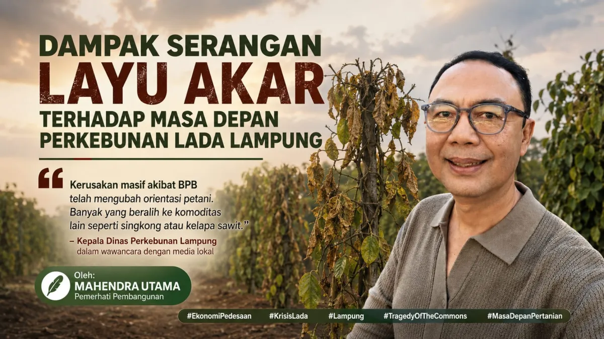 Ancaman Penyakit Layu Akar Guncang Perkebunan Lada Lampung