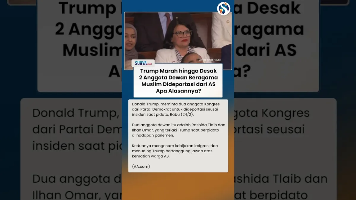 Trump Serukan Deportasi Anggota DPR Muslim Setelah Insiden Pidato