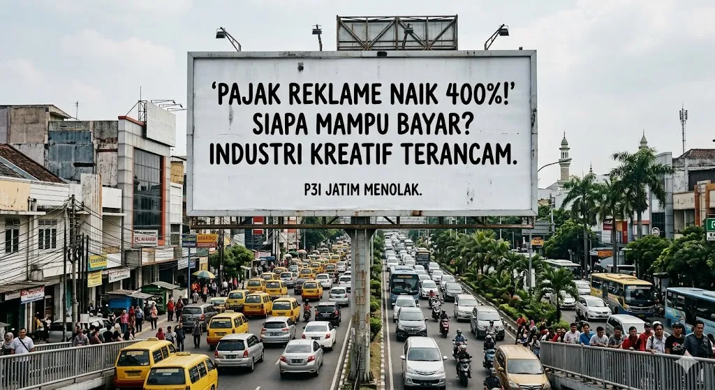 P3I Jatim Tantang Kebijakan Pajak Reklame 400% Pemkot Surabaya