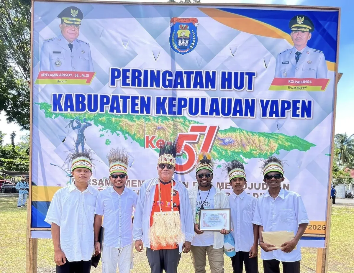 ANP.ID Raih Juara 1 Lomba Video Konten Kreatif HUT ke-57 Yapen