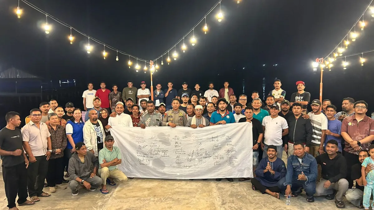 Deklarasi Damai Polres Haltim dan Masyarakat Cegah Konflik Sosial