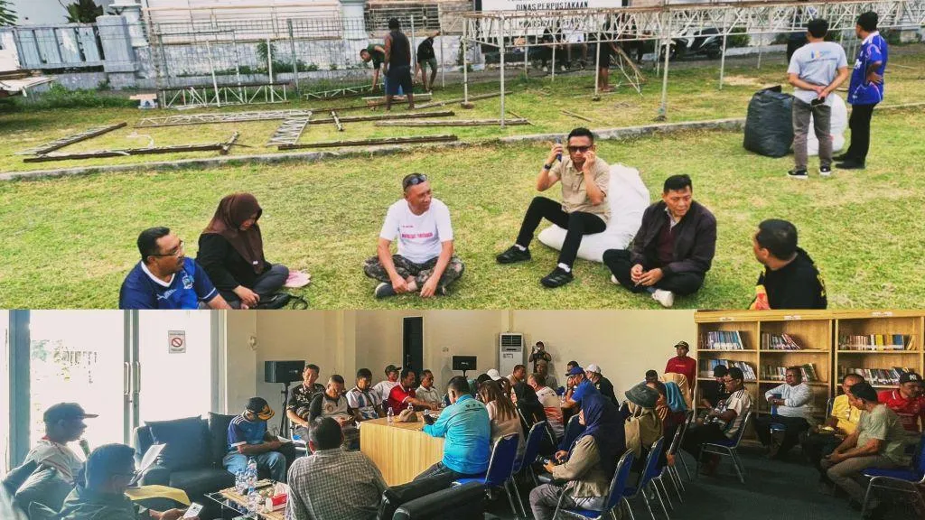 Persiapan POPDA XII Morotai Dimulai dengan Pembangunan Panggung Utama