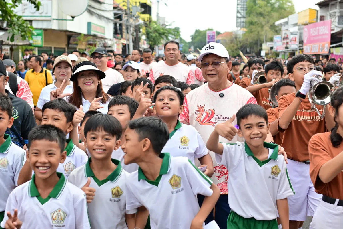 Ribuan Warga Meriahkan Jalan Santai HUT ke-422 Kota Singaraja