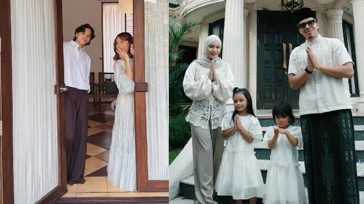 Gaya Artis dengan Busana Putih di Idul Fitri 2026