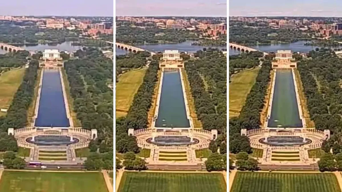 Lonjakan Alga di Lincoln Memorial Pasca Renovasi Trump