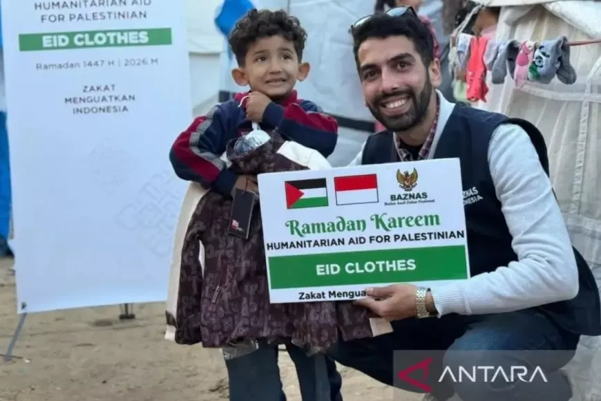 Baznas Kirim 2.400 Paket Pakaian Baru untuk Pengungsi Gaza