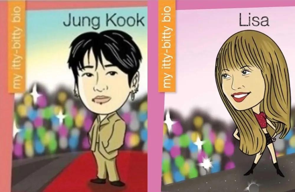 Lisa BLACKPINK dan Jungkook BTS Masuk Buku Anak Amerika, K-Pop Tembus Dunia Literasi