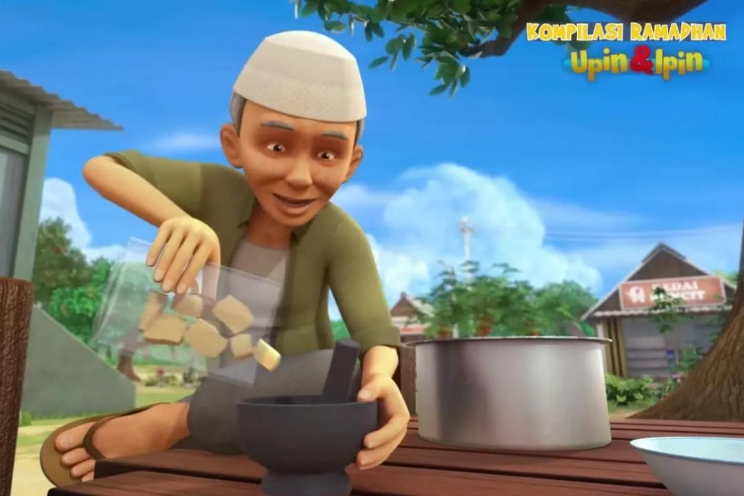 Hidangan Ramadan Tok Dalang di Upin & Ipin: Bubur Lambuk hingga Gulai Kawah