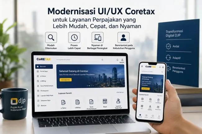 Modernisasi UI/UX Coretax: Meningkatkan Pengalaman Pengguna Layanan Perpajakan