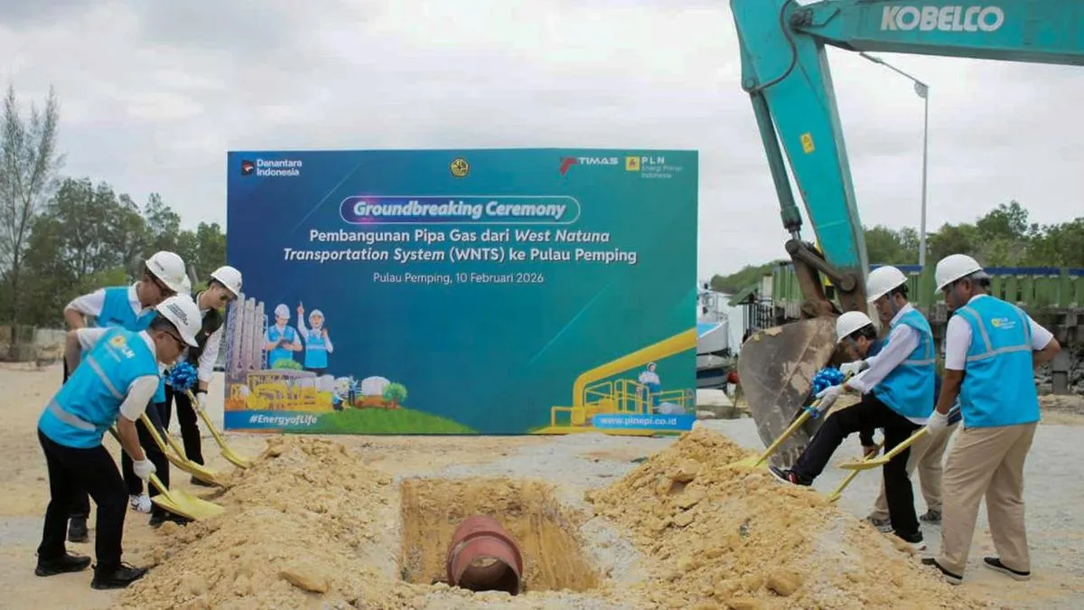 Pembangunan Pipa Gas WNTS-Pemping Dukung Ketahanan Energi Nasional