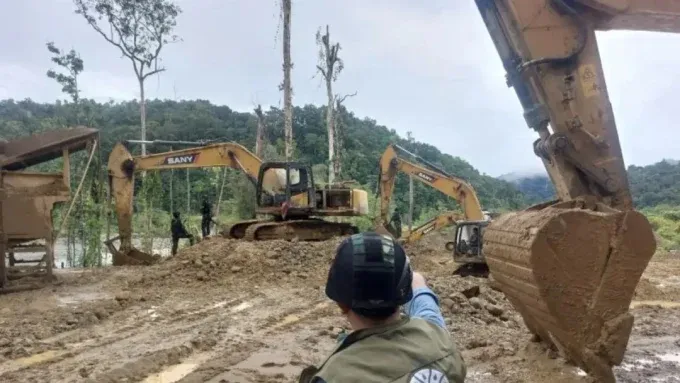 Empat WNA Asal China Tersangka Kasus Tambang Ilegal di Nabire