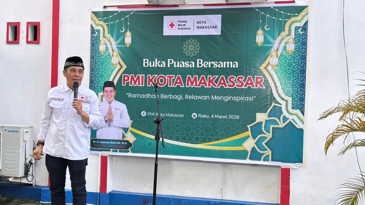 PMI Makassar Gelar Buka Puasa Bersama dan Canangkan Program Relawan 2026