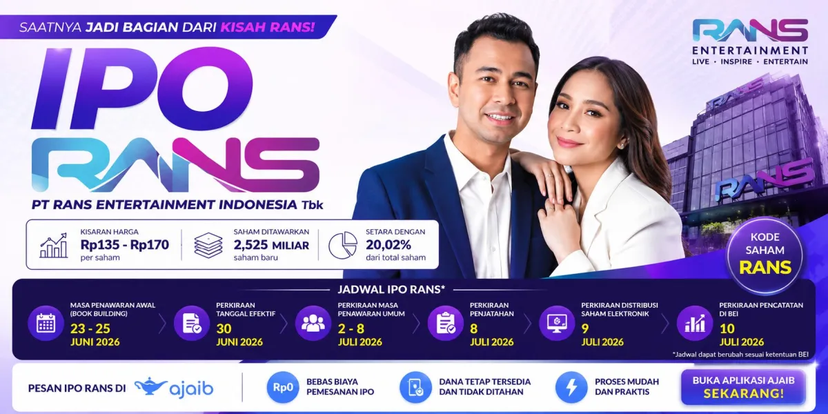 IPO RANS Tawarkan Saham Rp135-Rp170, Berikut Jadwal Book Building hingga Listing