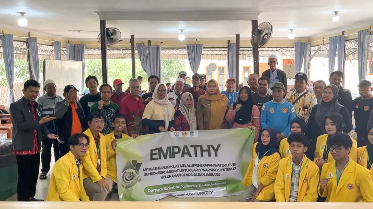 Mahasiswa ULM Inovasi Sensor IoT untuk Mitigasi Banjir di Cempaka