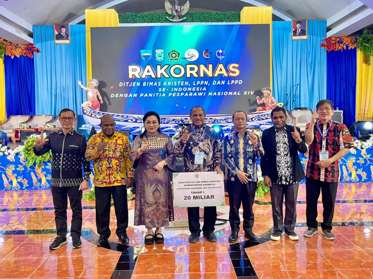 Bimas Kristen Salurkan Bantuan 20 Miliar untuk Sukseskan Pesparawi Nasional XIV di Manokwari