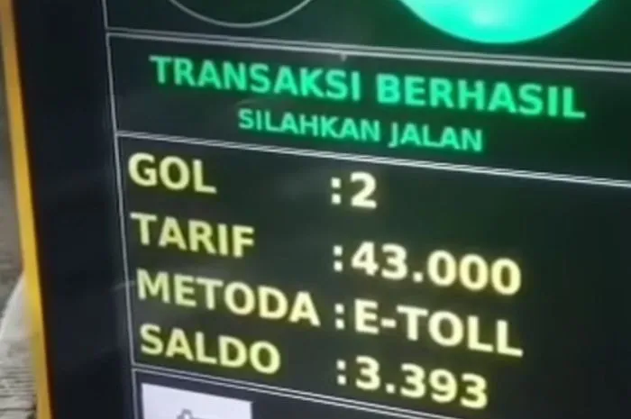 Tarif Golongan II Dikenakan pada Toyota Avanza di Gerbang Tol Krukut 3A