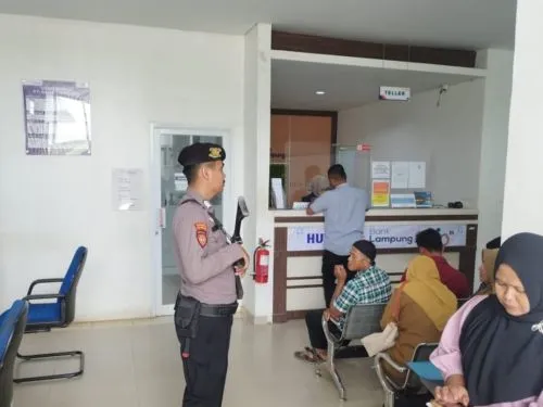 Pengamanan Perbankan oleh Sat Samapta Polres Mesuji untuk Keamanan Masyarakat