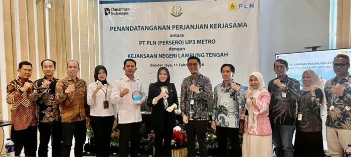 PLN dan Kejaksaan Negeri Lampung Tengah Tandatangani PKS untuk Perkuat Sinergi
