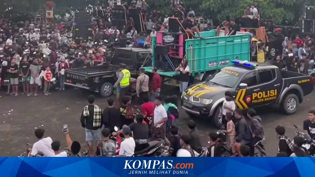 Polisi Bubarkan Kerumunan Pemuda dan Truk Sound Horeg di Ngawi