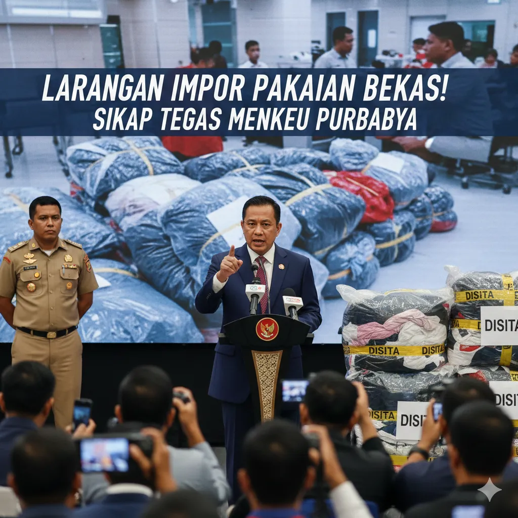 Menkeu Purbaya Tegaskan Larangan Impor Pakaian Bekas Ilegal