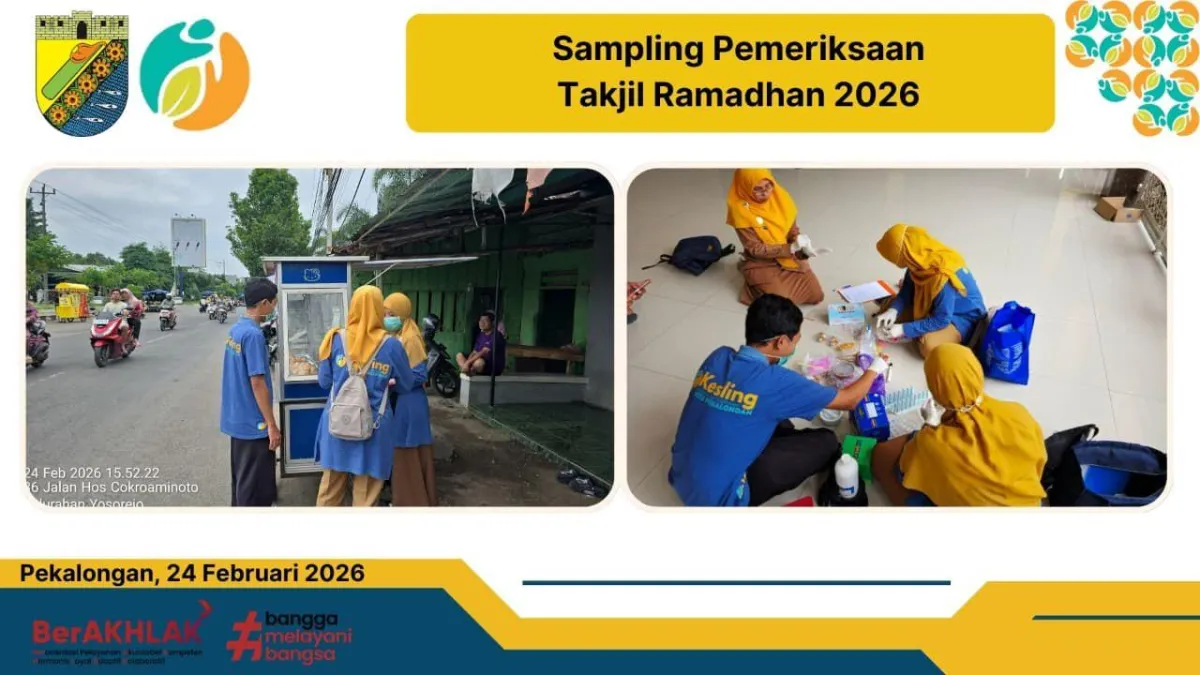 Dinkes Pekalongan Awasi Keamanan Takjil Ramadhan untuk Masyarakat