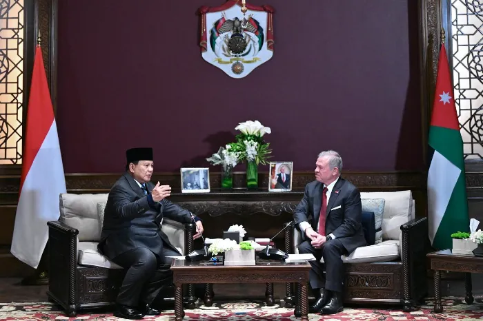 Prabowo dan Raja Abdullah II Tingkatkan Kerja Sama Kemanusiaan di Gaza
