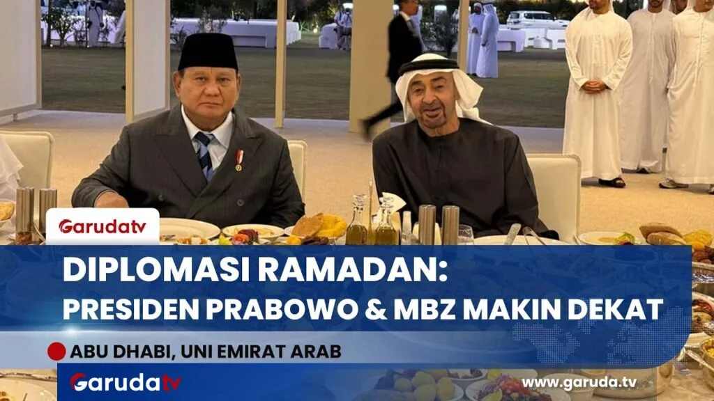 Presiden Prabowo Berbuka Puasa Bersama MBZ di Abu Dhabi