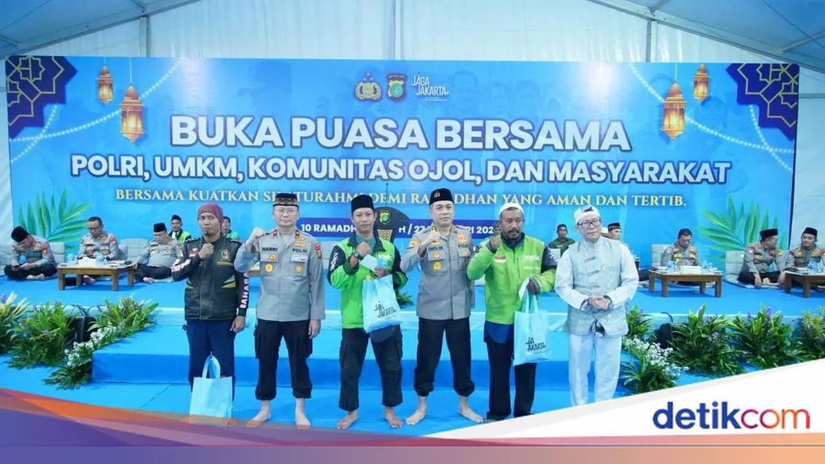 Polda Metro Jaya Gelar Buka Puasa Bersama Komunitas Ojol untuk Perkuat Sinergi Kamtibmas