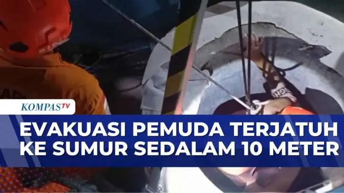 Evakuasi Pemuda yang Jatuh ke Sumur di Sleman