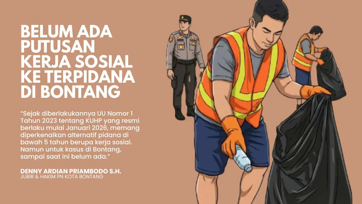 Proses Kerja Sosial Terpidana di Bontang Belum Ada Kejelasan