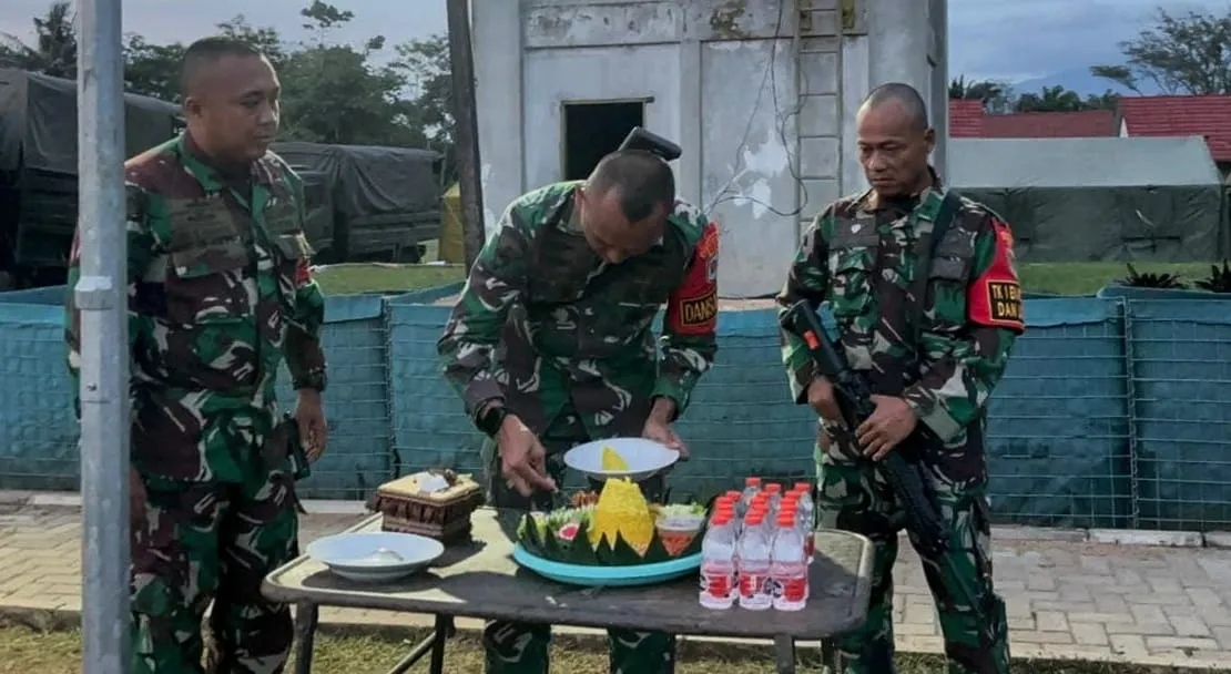 Yonif 2 Marinir Gelar Syukuran dan Buka Puasa Jelang Latihan
