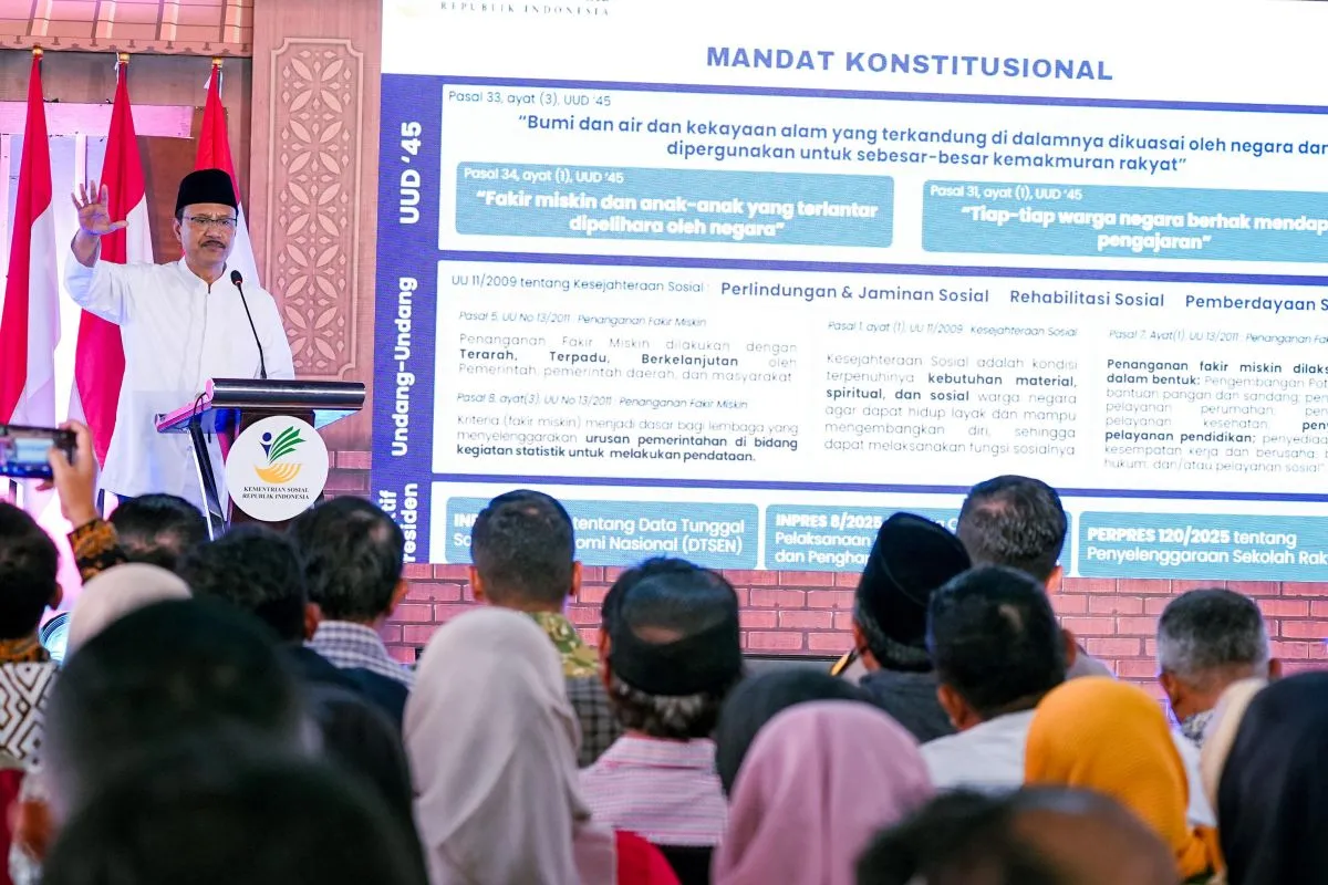 Mensos Tekankan Pentingnya Data Penerima Bansos untuk Masyarakat Terpinggirkan